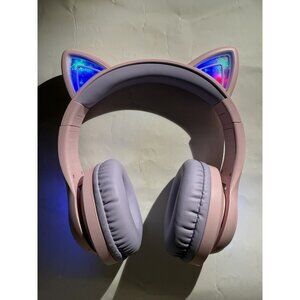 Cat Ear Headphones, 2.4G/Bluetooth Wireless Gaming Headset for PS5, PS4, PC